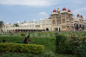 Outside Mysore Palace