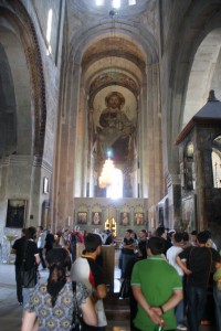 Inside the holy Cathedral