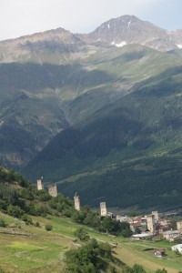 Svan towers guarding the high valleys