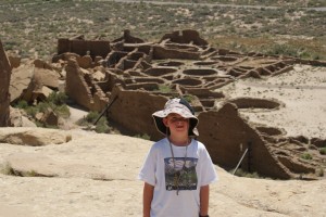 High above the ruins at Chaco Culture