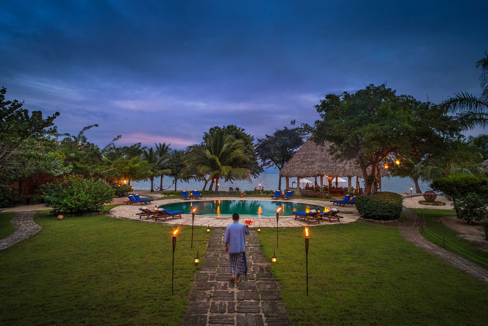 Beach hotel in Belize
