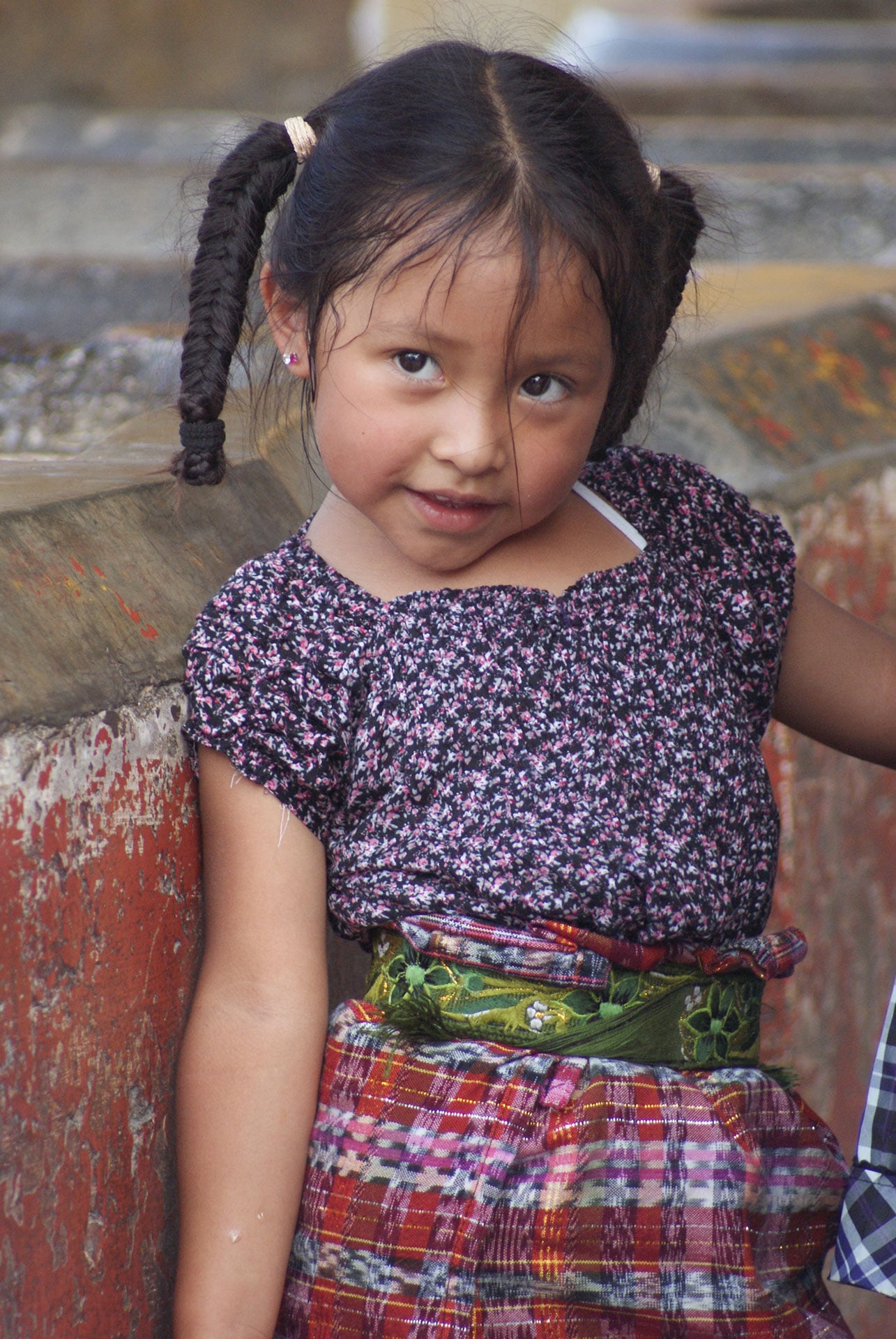 little girl in guatemala
