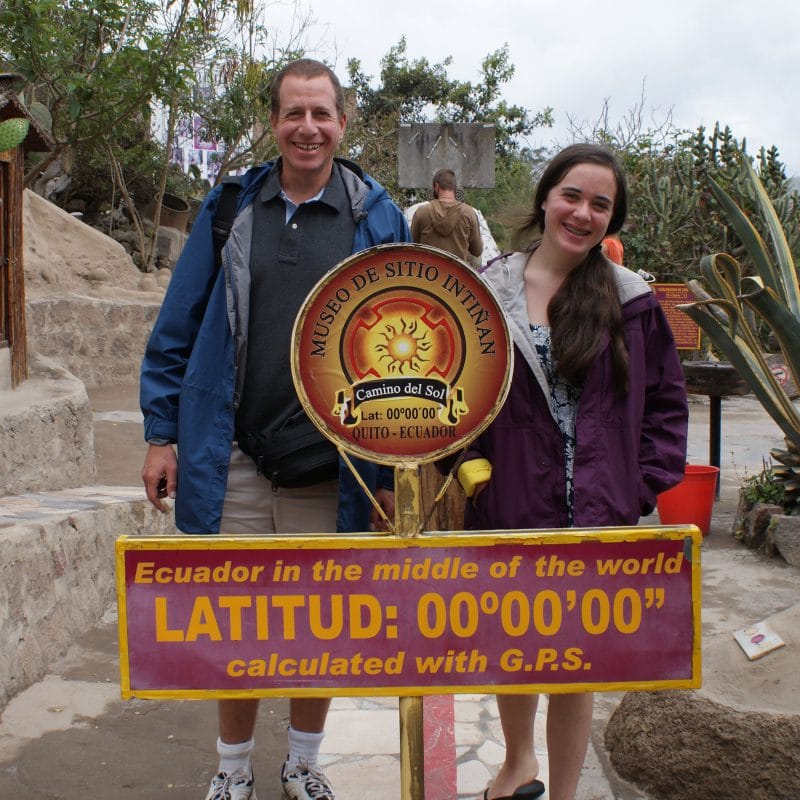 latitude in ecuador