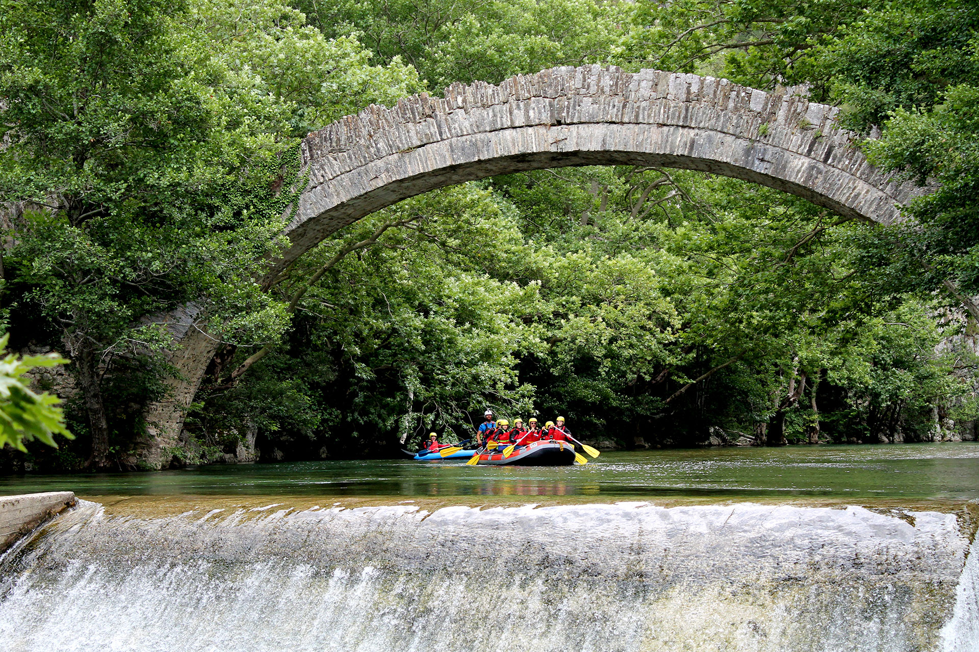 kayaking in zagori, greece
