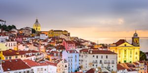 The Alfama district of Lisbon -one of the city's oldest areas