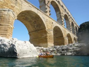 One of Provence's greatest icons - the mighty Roman aqueduct Pont Du Gard
