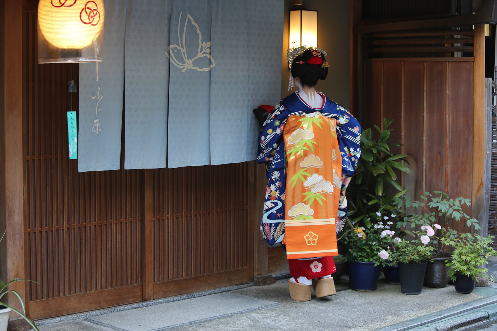 A geisha in Japan